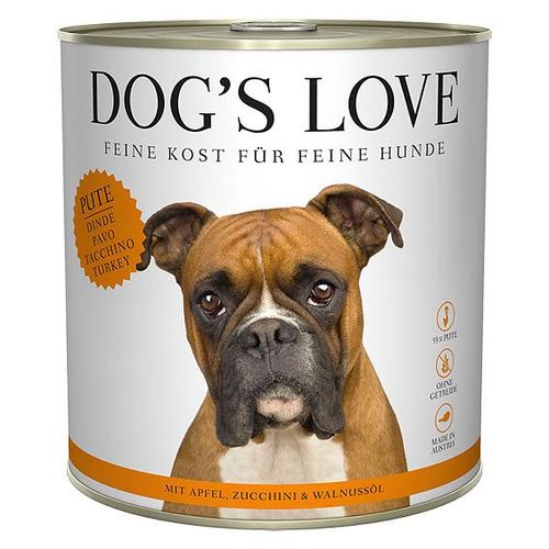 Dog's Love Classic Adult dinde, pomme, courgette & huile de noix, 800g - MyStetho Veterinary