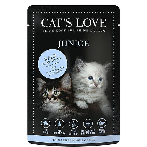 CAT'S LOVE Junior Veau, 85g - MyStetho Veterinary