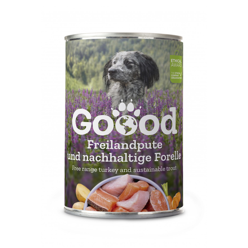 Goood Canine Senior Dinde élevée en plein air et truite d’aquaculture durable 400 g - MyStetho Veterinary