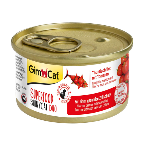 GimCat ShinyCat Duo Superfood, thon & tomates - MyStetho Veterinary