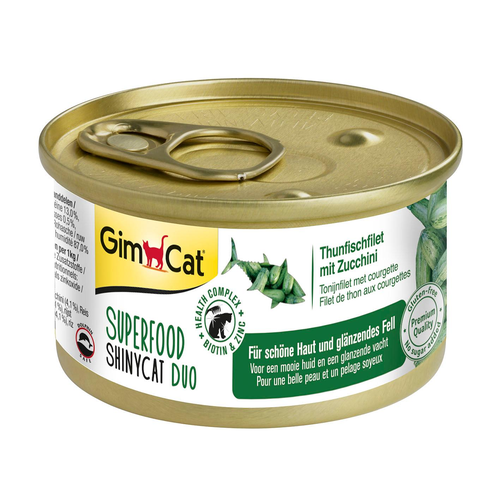GimCat ShinyCat Duo Superfood, thon & courgette - MyStetho Veterinary