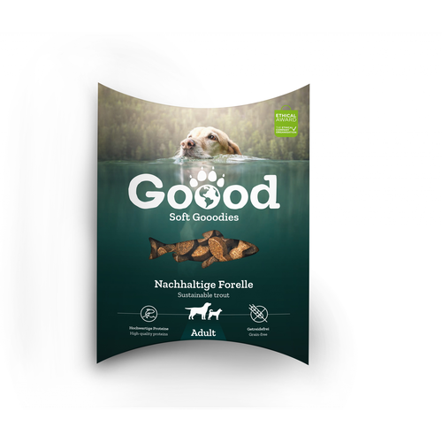 Goood Canine Soft Gooodies Adult Truite d’aquaculture durable 100 g - MyStetho Veterinary