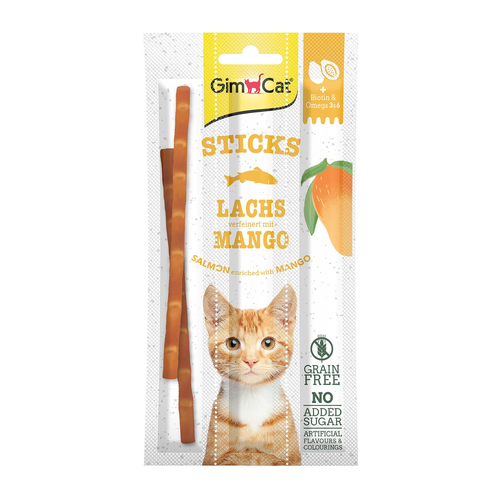 GimCat Superfood sticks duo, salmon & mangue - MyStetho Veterinary