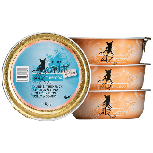 Catz Finefood Filets No. 413 - poulet & thon en gelée 85g - MyStetho Veterinary