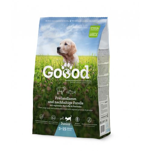 Goood Canine Junior Agneau élevé en plein air et truite d’aquaculture durable 10 kg - MyStetho Veterinary