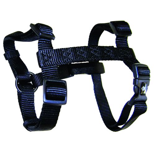 Harnais pour chiens noir 2.5 x 75-100 cm - MyStetho Veterinary