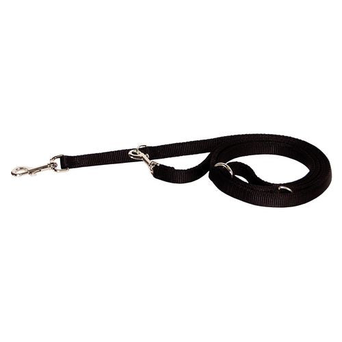 Laisse 3 pos. noir 1.5 cm x 1.8 m - MyStetho Veterinary
