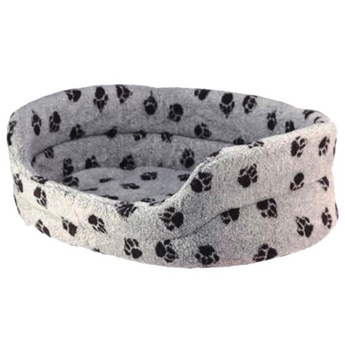 Sherpa Fleece corbeille ovale gris / pattes noir 61 cm - MyStetho Veterinary