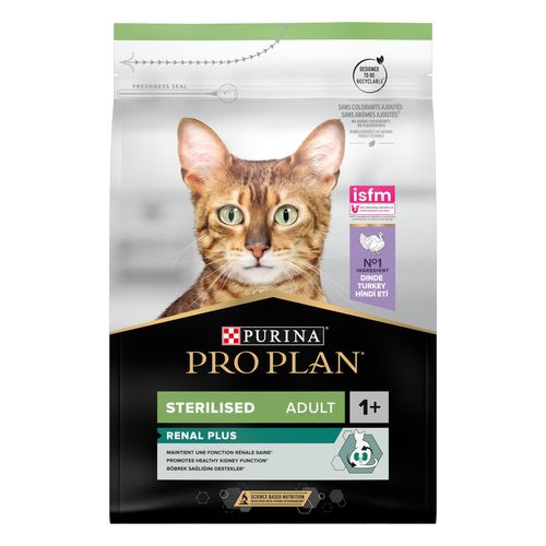 Sterilised PP STERILISED ADULT OPTIRENAL Turkey 3kg - MyStetho Veterinary