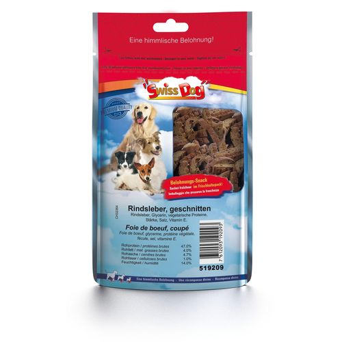 SwissDog foie de boeuf, coupé - MyStetho Veterinary