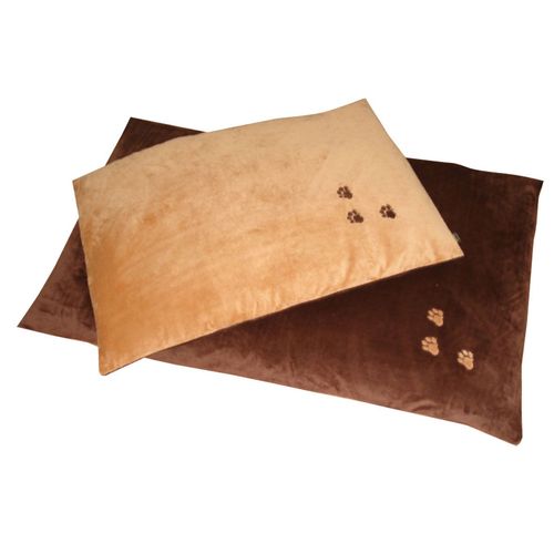 swisspet Soft Duvet S, dunkelbraun/braun 35x50cm, mit Pfotenmotiv - MyStetho Veterinary