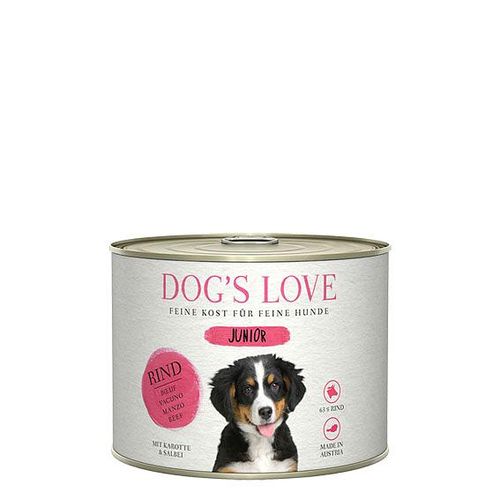 Dog's Love Junior boeuf, carotte & sauge, 200g - MyStetho Veterinary