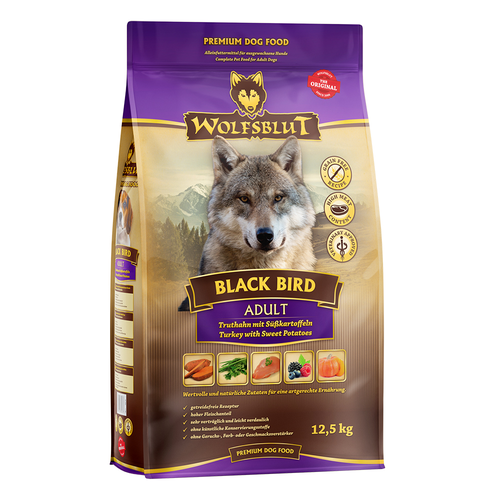 Wolfblut Canine Adult Black Bird - dinde avec patate douce 12.5kg - MyStetho Veterinary