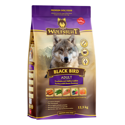 Wolfblut Canine Adult Black Bird - dinde avec patate douce 12.5kg - MyStetho Veterinary