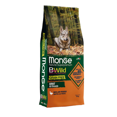 Monge BWild GF Adult Duck 12kg - MyStetho Veterinary