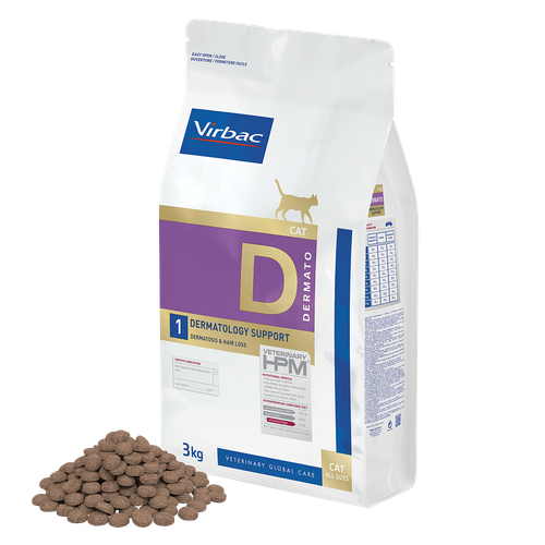 HPM Cat Dermato D1 Dermatology Support 3 kg - MyStetho Veterinary