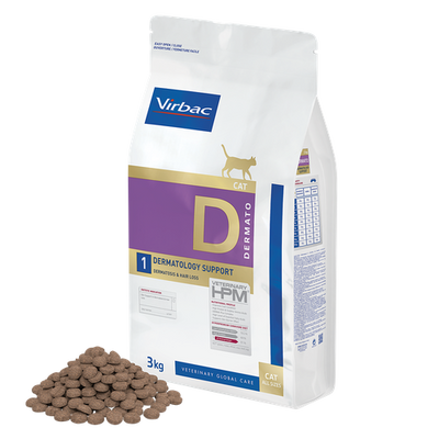 HPM Cat Dermato D1 Dermatology Support 3 kg - MyStetho Veterinary