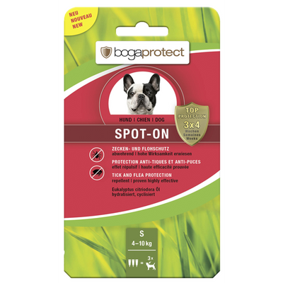 bogaprotect Spot-On anti-parasitaire S pour chiens 3 x 1.2 ml - MyStetho Veterinary