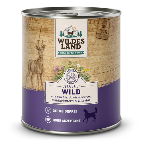 Wildes Land Canine Adult gibier avec potiron 400g - MyStetho Veterinary