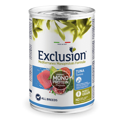 Exclusion Dog Adult All Breeds Tuna 400g - MyStetho Veterinary