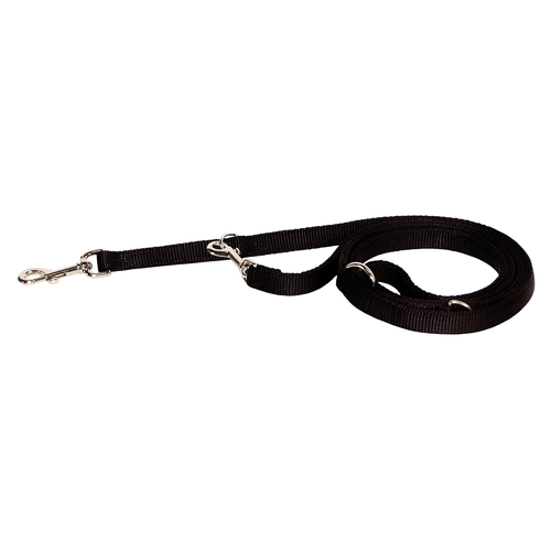 Laisse 3 pos. noir 1 cm x 1.8 m - MyStetho Veterinary