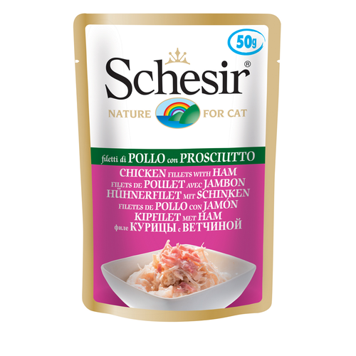 SCHESIR 50 G FILETS DE POULET AVEC JAMBON - MyStetho Veterinary