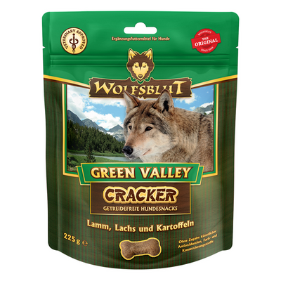 Wolfblut Canine Cracker Green Valley - agneau & saumon avec pomme de terre 225g - MyStetho Veterinary