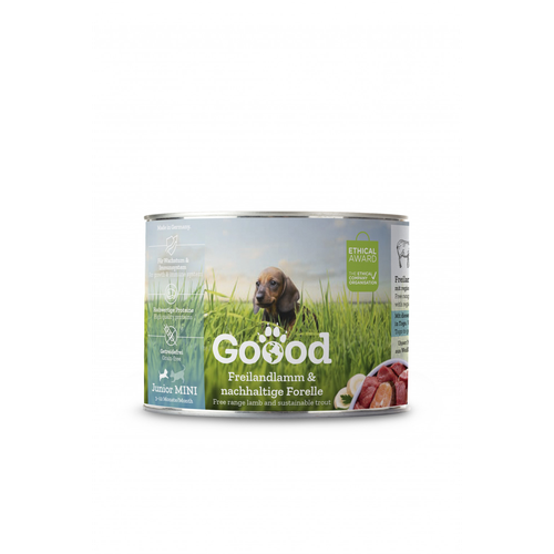 Goood Canine Mini Junior Agneau élevé en plein air et truite d’aquaculture durable  200 g - MyStetho Veterinary