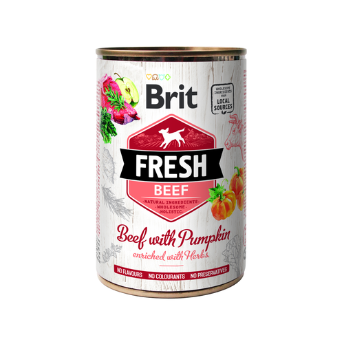 Brit Fresh Brit Fresh Dog - Bœuf à la citrouille 400g - MyStetho Veterinary