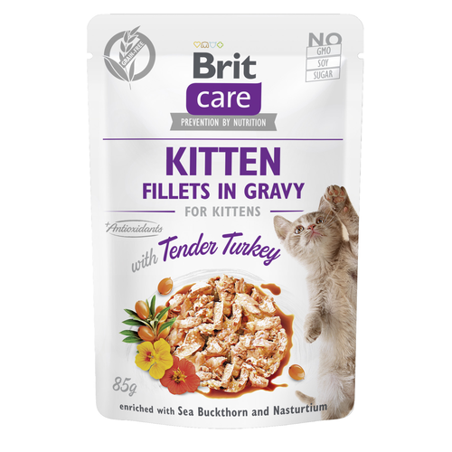 Brit Care Cat Brit Care Cat - Filets en sauce - Dinde - Kitten 85g - MyStetho Veterinary