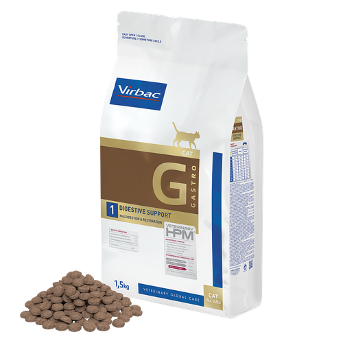 HPM Cat Gastro G1 Digestive Support 1,5 kg - MyStetho Veterinary