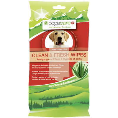 bogacare Lingettes Clean & Fresh pour chiens 15 Stk - MyStetho Veterinary