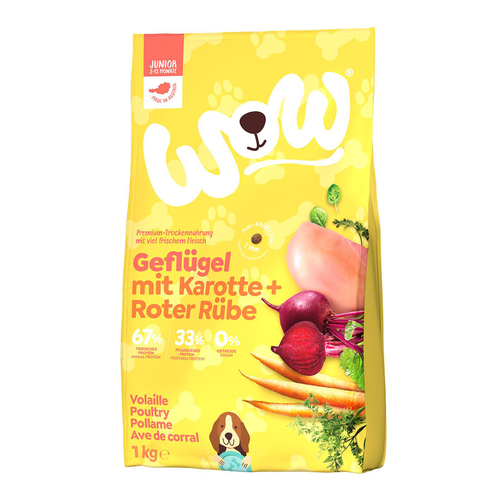 WOW aliment sec Mini Junior volaille 1kg - MyStetho Veterinary