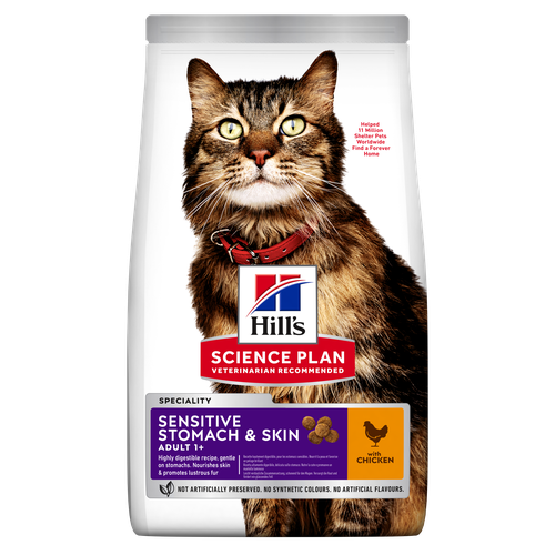 Hill's Science Plan Sensitive Stomach & Skin Adult Chicken 1.5 kg - MyStetho Veterinary