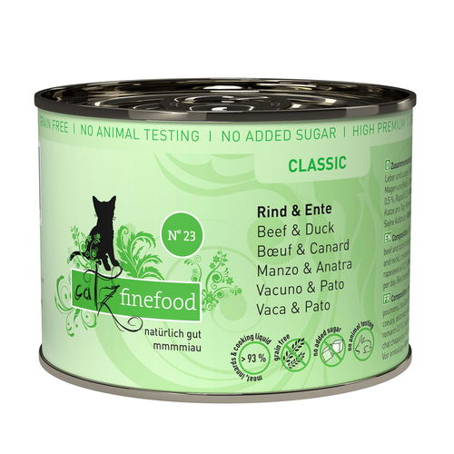 Catz Finefood No. 23 avec boeuf & canard, 200g - MyStetho Veterinary