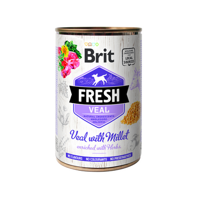 Brit Fresh Brit Fresh Dog - Veau avec millet 400g - MyStetho Veterinary