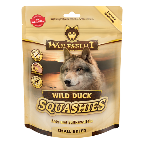 Wolfblut Canine Squashies Small Breed Wild Duck - canard avec patate douce 350g - MyStetho Veterinary