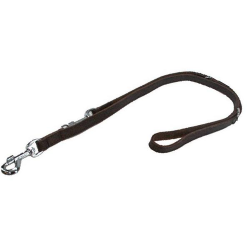 Laisse en cuir souple, cousue, 160 cm 18 mm, noir - MyStetho Veterinary