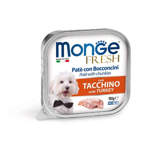 Monge Dog FRESH Pâté Turkey 100g - MyStetho Veterinary