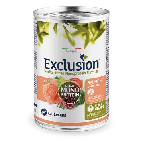 Exclusion Dog Adult All Bre. Salmon 400g - MyStetho Veterinary