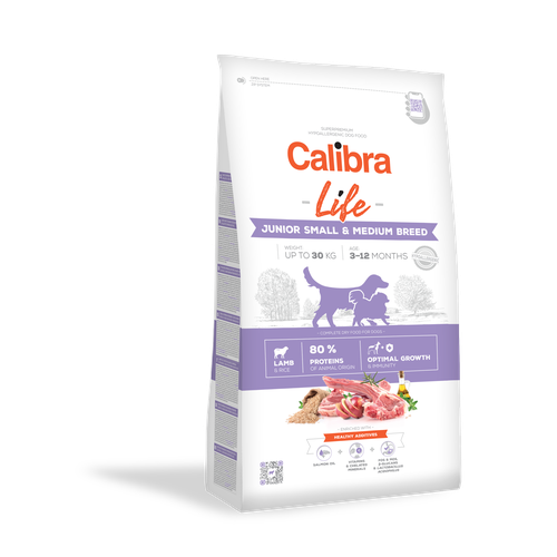 Calibra Superpremium Life Junior Small & Medium Breed  Agneau & Riz 2.5 kg - MyStetho Veterinary