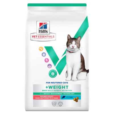 Hill's Vet Essentials MULTI-BENEFIT + Weight Young Adult Tuna 3 kg - MyStetho Veterinary