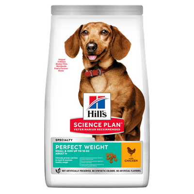 Hill's Science Plan Perfect Weight Small & Mini Adult Chicken 1.5 kg - MyStetho Veterinary