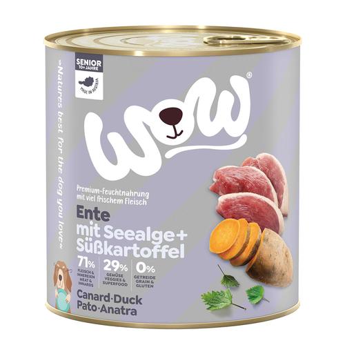 WOW Senior canard avec patates douces 800g - MyStetho Veterinary