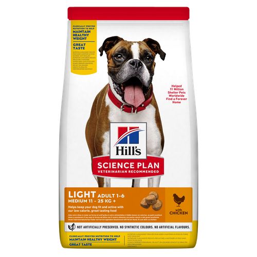 Hill's Science Plan Light Medium Adult Chicken 2.5 kg - MyStetho Veterinary