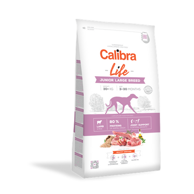 Calibra Superpremium Life Junior Large Breed Agneau & Riz 12kg - MyStetho Veterinary