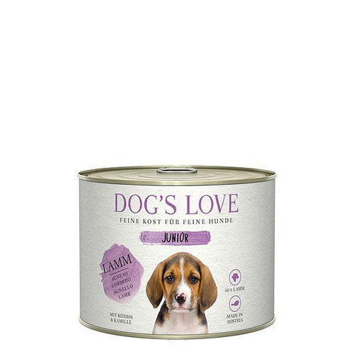 Dog&#039;s Love Junior agneau, citrouille &amp; camomille 200g - MyStetho Veterinary