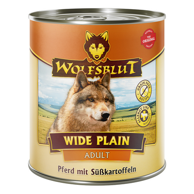 Wolfblut Canine Adult Wide Plain - cheval avec patate douce 800g - MyStetho Veterinary