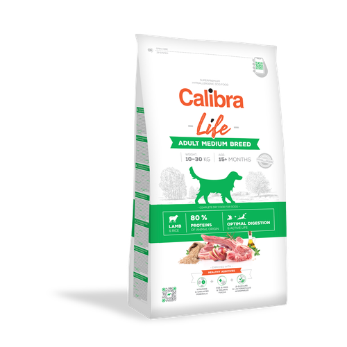 Calibra Superpremium Life Adult Medium Breed Agneau & Riz 12kg - MyStetho Veterinary
