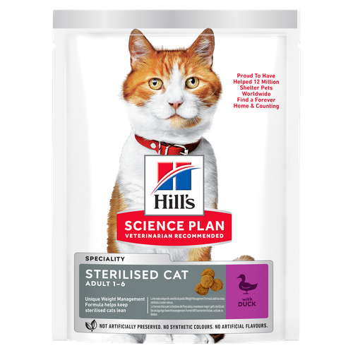 Hill's Science Plan Sterilised Cat Adult Duck 1.5 kg - MyStetho Veterinary